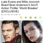 Milla Jovovich Instagram – Can’t wait to start work again with none other than the incredible @thereallukeevans!! We were inseparable on the set of “Three Musketeers” many years ago, but didn’t get to share the screen enough together, so now it’s so great to finally be invited to share in Luke’s new film with the wonderful Brad Anderson directing! It’s such a special script and I look forward to doing my best to make it the best movie possible!💥