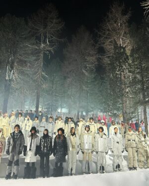 Débora Nascimento Instagram - the amazing Moncler fashion show in the wood was insane. imagine high fashion meeting snow-capped mountains. Moncler knows how to set the scene! :’) @moncler thanks for having me. 

#MonclerGrenoble #monclerfw24