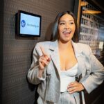 Gina Rodriguez Instagram – Catch me TONIGHT on @jimmykimmellive ‼️ loved seeing you again Kimmel 🤗, hope you enjoy the Charlie swag 😉🚒 NOT DEAD YET premieres tomorrow 👻 on @abcnetwork / next day @hulu. And PLAYERS next week on @netflix ⚾️💛. #ABC #Kimmel