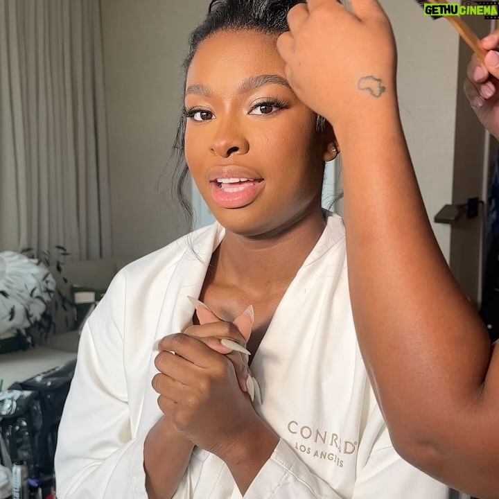 Coco Jones Instagram - It’s officially #GRAMMYs Sunday, and artist @cocojones (Coco Jones) is in Los Angeles preparing for music’s biggest night where she’s nominated for five awards — including Best New Artist. 🤍🎵

Here are #10Things with Coco as she heads to tonight’s @recordingacademy show:

1. Ready for Grammys glam ⭐️

2. “Even when I sing and make music, I love to give empowerment. And I wanted a dress that makes me feel like I’m making a moment.”

3. Coco’s besties sent her big love on the day her nominations were announced.

4. “I’m just trying to not cry.” 🥹

5. A pre-Grammys message from Coco.

6. A surprise message from Coco’s mom 😭😭😭

7. Moments before the magic.

8. A shining star 💖

9. “I’m very shaky — but I’m happy,” says Coco, leaving her hotel.

10. Showtime! 🎬