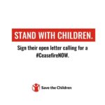 Nicola Coughlan Instagram – Stand with Children 
Sign their open letter to Rishi Sunak and Keir Starmer to call for a #CeasefireNow