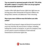 Nicola Coughlan Instagram – Stand with Children 
Sign their open letter to Rishi Sunak and Keir Starmer to call for a #CeasefireNow