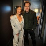 Gina Rodriguez Instagram - Catch me TONIGHT on @jimmykimmellive ‼️ loved seeing you again Kimmel 🤗, hope you enjoy the Charlie swag 😉🚒 NOT DEAD YET premieres tomorrow 👻 on @abcnetwork / next day @hulu. And PLAYERS next week on @netflix ⚾️💛. #ABC #Kimmel