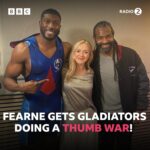 Fearne Cotton Instagram - 90s Gladiator vs 20s Gladiator! Who will win? 🏆 

Listen to Sounds of the 90s with Fearne Cotton as she’s joined by Saracen and Phantom from Gladiators! 💪