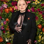 Nicola Coughlan Instagram - @britishvogue x @bafta 

10/10 party no notes ♥️

Styled by @aimeecroysdill wearing @stellamccartney & @styland 
Makeup @sarahillmakeup using @patmcgrathreal 
Hair @halleybrisker 
Hair colourist @mrjasonhogan @joshwood 
Skin prep @guendalinatheskinsculpter 
Body prep @drkarendoherty 
@vrwpublicity

Very proud to wear my badge to support @artistsforceasefire, it was on loan to a friend during the second picture but rest assured I wore it for the rest of the nights