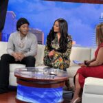 Cynthia Bailey Instagram - PRESS DAY for @bmfstarz with the one & only @lilmeechbmf! 
thank you @sharonlfox5 for a great interview. 
don’t forget to tune in for the season 3 premiere on march 1st!
i can’t wait for you guys to meet GLORIA!💃🏽

#bmf
#starzbmfseason3
#cynthiabailey 
#actress 
@50cent 

pantsuit- @lagencefashion