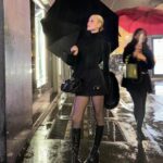 Loreto Peralta Instagram - Rainy Milan 🖤