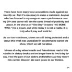 Mayim Bialik Instagram - Reggae musician Matisyahu is experiencing canceled concerts on his current Hold the Fire tour. He released this beautiful and brave statement about what’s going on, and I wanted to repost it. Please read the whole thing. It’s very powerful.

Repost: @matisyahu