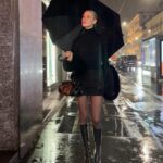 Loreto Peralta Instagram - Rainy Milan 🖤