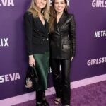 Sophia Bush Instagram - BREYTON 5EVA 🌟 I love a girls’ night in the city. We had the very best time supporting our dear @busyphilipps and this HILARIOUS show. #GIRLS5EVA you’re perfect.

Last slide proves me and @hilarieburton have been smooshing our faces together on red carpets for two decades now. I love us ❤️‍🔥