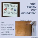 Mayim Bialik Instagram - Replace “Zionist” with “person who believes Israel as a homeland for Jews has a right to exist” - that’s what Zionism is. If you post signs like this, we will not be intimidated. Tessa Veksler, student body president at UCSB, will not be intimidated. Creating strife for Jews around the world simply because we exist will not be tolerated. It would not be tolerated by any other minority. Tessa, we’ve got you. 💪 🇮🇱 Repost @tessaveksler