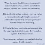 Mayim Bialik Instagram - Replace “Zionist” with “person who believes Israel as a homeland for Jews has a right to exist” - that’s what Zionism is. If you post signs like this, we will not be intimidated. Tessa Veksler, student body president at UCSB, will not be intimidated. Creating strife for Jews around the world simply because we exist will not be tolerated. It would not be tolerated by any other minority. Tessa, we’ve got you. 💪 🇮🇱 Repost @tessaveksler
