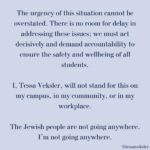 Mayim Bialik Instagram - Replace “Zionist” with “person who believes Israel as a homeland for Jews has a right to exist” - that’s what Zionism is. If you post signs like this, we will not be intimidated. Tessa Veksler, student body president at UCSB, will not be intimidated. Creating strife for Jews around the world simply because we exist will not be tolerated. It would not be tolerated by any other minority. Tessa, we’ve got you. 💪 🇮🇱 Repost @tessaveksler