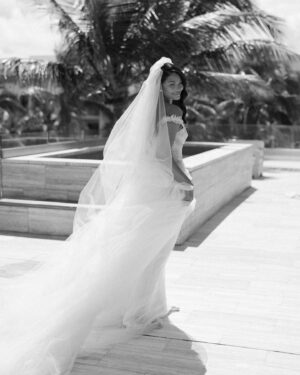 Chanel Iman Instagram - Supermodel @ChanelIman and New England Patriots defensive tackle Davon Godchaux are married! “We planned the wedding the way we desired—doing something together that we love with our kids and our blended family,” Chanel explains. “This was our ideal dream day. A handful of people attended the wedding and we chartered a yacht to sail from island to island in the Caribbean Sea.” Head to the link in bio to go inside the couple’s fantasy wedding at sea. Photography by @corbingurkin