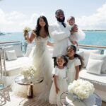 Chanel Iman Instagram - Supermodel @ChanelIman and New England Patriots defensive tackle Davon Godchaux are married! “We planned the wedding the way we desired—doing something together that we love with our kids and our blended family,” Chanel explains. “This was our ideal dream day. A handful of people attended the wedding and we chartered a yacht to sail from island to island in the Caribbean Sea.” Head to the link in bio to go inside the couple’s fantasy wedding at sea. Photography by @corbingurkin