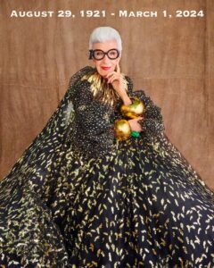 Iris Apfel Instagram - Iris Barrel Apfel
August 29, 1921 - March 1, 2024
