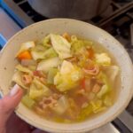 Daniella Monet Instagram - Drop your favorite veggie emoji below if you would try this soup!

I gotta be honest…I love soup. I don’t get tired of soup. Soup is life. Lentil soup, cabbage soup, veggie soup. All. The. Soups. 

It’s such an easy meal to put together & a great way to get rid of produce that is about to go bad!

For this soup, I sautéed:

•onions 🧅 
•celery 
•carrot 🥕 

Then I added in an entire head of cabbage and an entire bulb of minced garlic. 🧄 

Then I added my water, garbanzo beans, salt & lentils and let her simmer! 

Save this recipe or share it with a friend! This is a go to in our house, and mainly because the ingredients are simple and typically ones we always have on hand. 

If you want more recipes, DM @daniellasdigest with the word “DIGEST” and we will get you sorted! Recipes, unlimited food coaching and a whole menu builder 👩‍🍳🌱

#soup #vegan #plantbased #plants #plantlover #veganrecipes #plantbaseddiet #vegetarian #veggies #wellness #foodcoaching #food #foodie #march