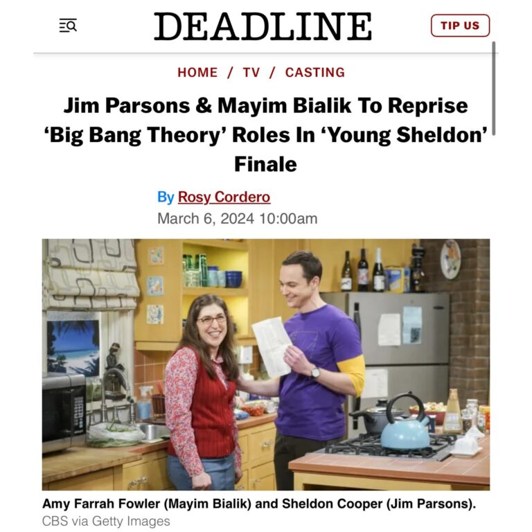 Mayim Bialik Instagram - Sharing some exciting Big Bang Theory-related news!!! 🎉⚛️🙌✨Link in bio.
