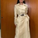 Demi Moore Instagram - Miss Moore wearing Mr Maxwell for pre Oscar’s party night # 1. 
Styled by me 
Full look by @brandonmaxwell 
Heels by @jimmychoo 
Jewels by @melindamaria_jewelry 
Makeup by @silbruinsma1 
Hair by @gregoryrussellhair 
Assisted by @nicksegodi 
Tailoring by @lubastailoring