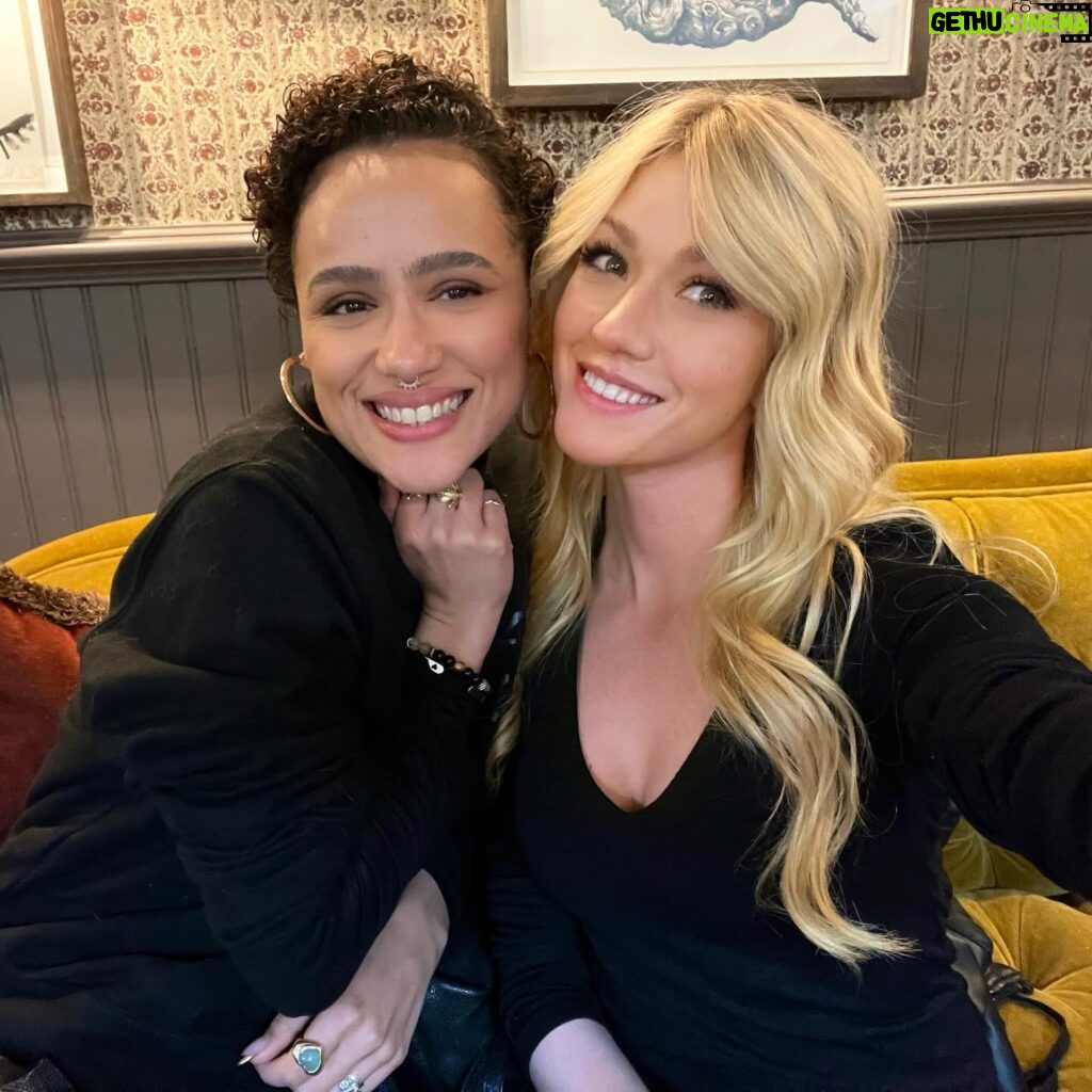 Katherine McNamara Instagram - Happiest of birthdays to the one and only @nathalieemmanuel (albeit very belated - damn Meta outages). My darling, you are more than a ray of light - you are the entire sun. Your beautiful spirit brings warmth to everyone you meet and your caring heart is cherished by all who know you. So grateful for you, my Group B sister! Here’s to many more adventures and memories! All my love! 🩵🩵