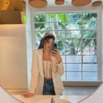 Daniella Monet Instagram - Post weekend bliss, and big thought dump 📝

so wild, but I kept telling Andrew I felt like I was on borrowed time, and it all make so much sense now…

right around my birthday I kept feeling this big wave of a feeling, it felt like a giant bowling ball of gratitude pummeling over me. It’s almost as though I woke up and realized how incredibly lucky I am, and how much everything I have means to me.

I know this feeling, I’m familiar with it, because I usually tend to get it when I feel like something exciting or new may be about to happen.

In the last 6 months I had set such specific intentions, similar to how I used to list out my goals when I was 8 and tape them to the ceiling above my bed. Over the last 6 months I’ve felt myself coming back to that feeling of magic I thought once felt I had.

In August I made a big professional change and partnered w a new manager, in November I had a meeting I’d only dreamed of taking over a decade plus ago, and in the last two months there’s been a clear shift in energy from the awareness in which I’ve taken care of myself to the professional conversations that have been had about potential opportunities.

5 years ago I had no idea I was slowly building this cocoon all around myself, this cocoon that allowed for me to give every little bit of myself to my kids, husband, and home. My little cocoon feels ready to make room for more, a side of me that’s been let’s call it, “retired” :)

I miss being someone else, I miss being in your living rooms, and I am forever grateful to have an opportunity to come back 📺❤️

We let the kids know mommy will be gone for work for a little while, she’s going to be back on tv, and they’re really confused how I get in and come back out 🤣