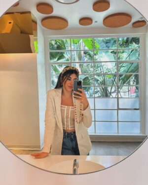 Daniella Monet Instagram - Post weekend bliss, and big thought dump 📝

so wild, but I kept telling Andrew I felt like I was on borrowed time, and it all make so much sense now…

right around my birthday I kept feeling this big wave of a feeling, it felt like a giant bowling ball of gratitude pummeling over me. It’s almost as though I woke up and realized how incredibly lucky I am, and how much everything I have means to me.

I know this feeling, I’m familiar with it, because I usually tend to get it when I feel like something exciting or new may be about to happen.

In the last 6 months I had set such specific intentions, similar to how I used to list out my goals when I was 8 and tape them to the ceiling above my bed. Over the last 6 months I’ve felt myself coming back to that feeling of magic I thought once felt I had.

In August I made a big professional change and partnered w a new manager, in November I had a meeting I’d only dreamed of taking over a decade plus ago, and in the last two months there’s been a clear shift in energy from the awareness in which I’ve taken care of myself to the professional conversations that have been had about potential opportunities.

5 years ago I had no idea I was slowly building this cocoon all around myself, this cocoon that allowed for me to give every little bit of myself to my kids, husband, and home. My little cocoon feels ready to make room for more, a side of me that’s been let’s call it, “retired” :)

I miss being someone else, I miss being in your living rooms, and I am forever grateful to have an opportunity to come back 📺❤️

We let the kids know mommy will be gone for work for a little while, she’s going to be back on tv, and they’re really confused how I get in and come back out 🤣