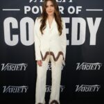 Sophia Bush Instagram - #SXSW kicked off right. I was so honored to present @lilly with @variety’s Comedy Crossover Award at their Power of Comedy event.

From her start on YouTube, to her meteoric rise across television, film, social media, writing, directing, and advocacy (don’t even get me started on her party planning skills), Lilly is a true multi-hyphenate. Her new film, “Doin’ It” premieres at SXSW on Tuesday. She co-wrote, executive produced, and stars in it, and I’m counting down the minutes until we all get to watch!
 
Lilly is an incredible comedian because she fearless in her storytelling. She doesn’t shy away from the truth. She always says, “yes, and.” And I think that’s why audiences just can’t help but fall in love with her. Also, she’s Canadian so that helps with likability. I say that as a 50% Canadian. This is math AND science.

I’m so excited for you, babe! And I’m so thrilled I finally got to wear this perfect Western fringe from my pals @tanner.fletcher. This IS Texas! Yeehaw 🤠