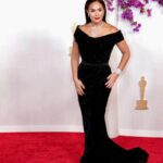 Hend Sabry Instagram - Last night was a little girl’s dream 💃🏻🤩🤩🎥 
Thank you all for sharing it with us despite the time difference🌹💃🏻🥰
And thank you for cheering for @fourdaughtersthefilm 🙏 🙏 #oscars #oscars2024 #oscarnominee 
@theacademy 
Styled by @cedrichaddad #StyledbyCed
Dress @nicolasjebran 
High jewelry @piaget 
@personaeconsilium 
M.U.A @bonnieeliz_ 
Hair @roykarame