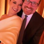 Sarah Drew Instagram - Had a date night with the hubby last night at the  #EJAFOscars party!! Saw some old friends, met some new and had an all around beautiful night! Thank you @gettyentertainment for the arrival photos! 
@ejaf 
@eltonjohn 
FASHION DEETS
Stylist: @karenraphael @ilanauretsky 
Hair: @dannidoesit 
Makeup: @berlyrodriguezmua 

Dress: @antoniogrimaldi 
Earrings: @normansilverman 
Rings: @shahlakarimi_jewelry 
Clutch: @tylerellisofficial 
Shoes: @larroude 

Publicist: @monaloring @chprteam