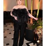 Nicola Coughlan Instagram - Congratulations @chiomannadi for your first edition of @britishvogue and thank you for a gorgeous night 🖤

Styled by @aimeecroysdill wearing @styland tailored by @themicahhone 
Makeup @neilyoungbeauty 
Hair @leighkeateshair 
Photos @davebenett for @gettyimages 
@vrwpublicity