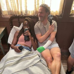 Danai Gurira Instagram - Another day at the office… #TheOnesWhoLive