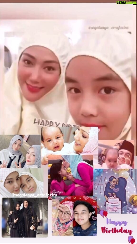 Erra Fazira Instagram - [Aleesya❤️]
Happy Birthday little Princess!🎂❤️😍🥰
Anakanda kesayangan ayah & mom @errafazira ..😘
semoga harimu dipenuhi ketenangan keceriaan kebahagiaan tak terbatas.. semoga dipermudahkan urusan Dunia Akhiratmu..
Allah sentiasa menlindungi mu selalu..🤲🏻🌹❤️❤️☺️
.
Duhai Aleesya sayang, Jaga mom elok2.. kalau ada org ngorat mom, bagitahu taw..!!😝🤣😆😍😍 @errafazira 👀
Love both of youuu alwaysss forever!❤️💋❤️💋
•
HAPPY BIRTHDAY ENGKU ALEESYA 🌹🎉🌹❤️‍🔥😘
•
#errafazira 💞
#aleesya #aleesyaholic #aleesyabirthday 
#30macbesdaygirl #loveyou #always #love
#hapybirthday❤️ #happy #beautiful #best
#kesayanganramai #primadona #malaysia
#media #bersyukurselalu #sentiasa #sayang
#setiahujungnyawa #segalanyaerrafazira