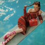 Vivienne Westwood Instagram - Our Edith dress features an intricate intarsia stitch, as seen in the Andreas Kronthaler for Vivienne Westwood Autumn-Winter 2024 collection. This statement piece is complete with an asymmetric silhouette, that falls into a pointed hemline.⁠
⁠
Now available across our boutiques. ⁠
⁠
@viviennewestwoodworldsend ⁠
⁠
Photography by @emily.lipson⁠
⁠
#VWSS24
