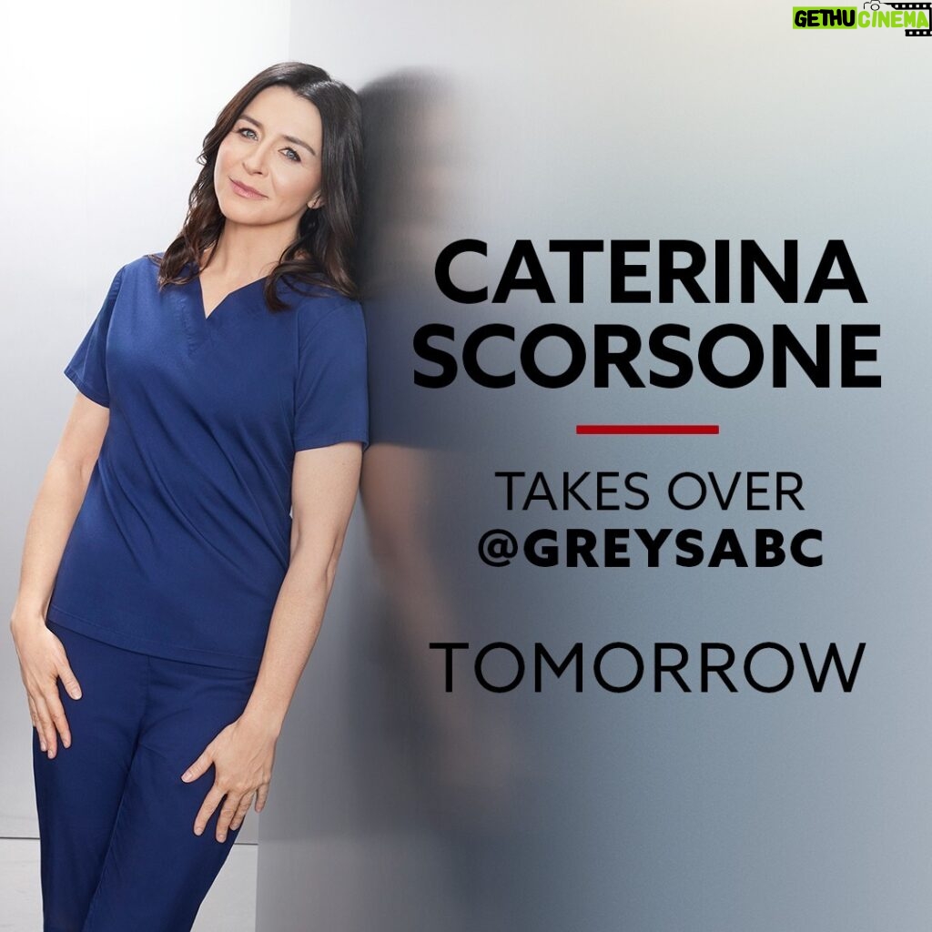 Caterina Scorsone Instagram - Celebrating 14 years of Amelia Shepherd with the one and only @caterinascorsone! 🙌 Don't miss a moment of her @GreysABC takeover TOMORROW!