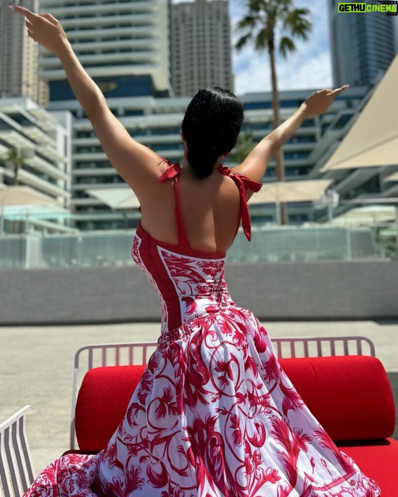 Lamitta Frangieh Instagram - Une Cerise 🍒 outfit @vioye_us 
.
.
#red #redswumsuit #spring #swimwearfashion #dubai #lamittafrangieh #mom#model #lifestyle