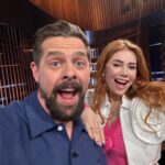 Palina Rojinski Instagram - Mit guten Freundinnen macht man doch gern ein Selfie. Und lädt sie in die eigene Late Night Show ein. Und errät mit ihnen zusammen singende Promis, über die man eine Klopapierrolle gephotoshoppt hat (erklären wir später). #LateNightBerlin - heute um 23:05 Uhr auf @prosieben & @joyn.de!