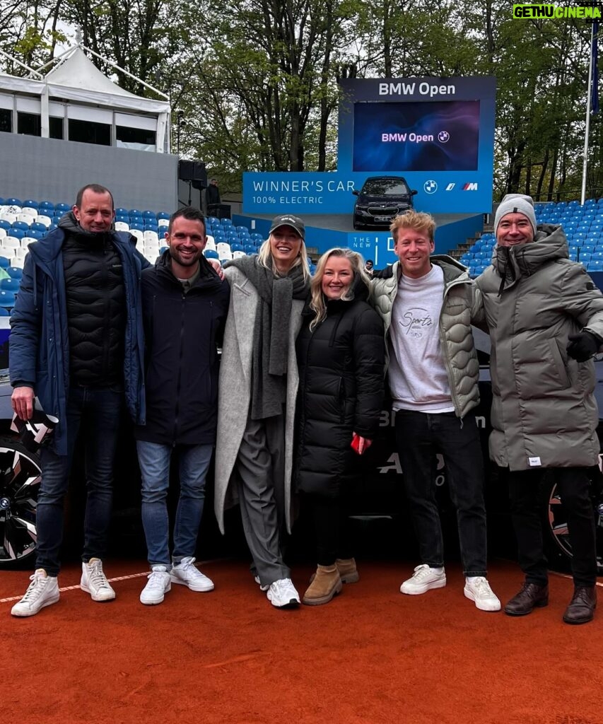 Lena Gercke Instagram - Had the best time today with my @bmw Family at the @bmw_open 🤍🙏🏻💪🏼 congrats to @jl_struff for playing his best game although it was pouring rain 💪🏼🎾