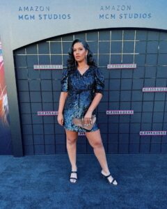 Alana Monteiro Instagram - @challengersmovie premiere ✨

MUA @shay_zeinali 
HAIR @hairstylist_aida 
DRESS  @viviennehuofficial 
Diamond ring @viviennehudiamond 
Shoes @vhny.us 
Bag @viviennehuofficial 
Earrings @laruicci 
Stylist @iseelizrund 

#challengersmovie