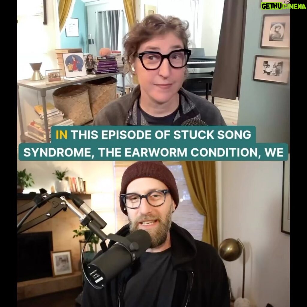 Mayim Bialik Instagram - Did you catch Mayim breaking down “Stuck Song” Syndrome, AKA “Earworms” during this week’s AMA episode of MBB? 🪱👂If you enjoyed that, we guarantee you’ll love our ear worm song shuffle with the person who may have the MOST stuck songs in their head.....@missmayim herself!

Let us know down below if you think this should be a recurring segment!
