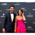 Paula Echevarría Instagram - Premios Laureus en Madrid 🏆⚽️🏀🏈🎾🥎🎿🥇

Gracias a @newlinkspain (@pedroelectri) y @carmenbone por la invitación.. 

A los que participaron en mi estilismo
(Vestido @galialahav 
Zapatos @luisonofreofficial 
Bolso @fahomamadrid 
Joyas @joyeriasuarez)
En especial a mi estilista @abrahamgutierrez y a Jose de @it_spain por hacer magia 💫

A @yslbeauty y @mikvarez por ponerme siempre divina con el makeup y el pelo #yslbeauty #makeupLook 💄

Y a mi guapo (guapísimo 🤤) acompañante ♥️ @migueltorres

@laureussport 
#Laureus24