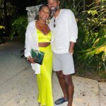 Tabitha Brown Instagram - From 8th grade sweethearts to high school enemies😂. Back together in 1998 and been rocking ever since❤️. 🙌🏾OOHHH GOD WE THANK YOU🙌🏾. We might celebrate this anniversary all month long and that’s our business 😂❤️. #bahamas #tabandchance #tabithabrown #chancebrown #happyanniversary
