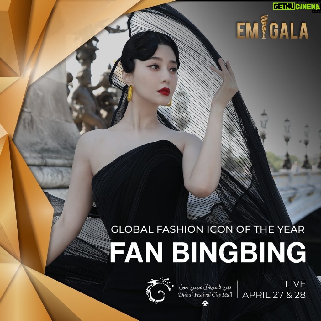 Fan Bingbing Instagram - Actress Fan Bingbing @bingbing_fan will receive the Global Fashion Icon of the Year Award at The EMIGALA 2024 Fashion & Beauty Awards. 

Catch The EMIGALA 2024 live on the 27th and 28th of April from Festival Bay, @dubaifestivalcitymall starting 06:00 PM GST. 

#TheEMIGALA presented by @shineentertainmentme and in collaboration with @royalseaentertainment
