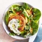 Martha Stewart Instagram - This easy plant-based main will give a whole new meaning to burger night. The patties are made with grated carrots and mashed chickpeas, egg, bread crumbs, and cooked white rice (which brings it all together for a sturdy, flippable patty). Serve them between lettuce leaves, drizzled with a zippy yogurt and cilantro sauce. Or treat them just like your favorite burger, sandwiched in a bun with your go-to condiments. Get the recipe at the link in our bio. 📷: @frankfrancesstudio