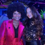 Tabitha Brown Instagram - Honored to have received the @mercyforanimals Love and Light award ❤️. Thankful to have my family and friends by my side tonight❤️. Here’s to spreading LOVE and LIGHT ❤️🙏🏾 #thankful #tabithabrown #vegans #plantbased 
Thank you @themichelelopez for my beautiful suit❤️ the pink was a hit!!