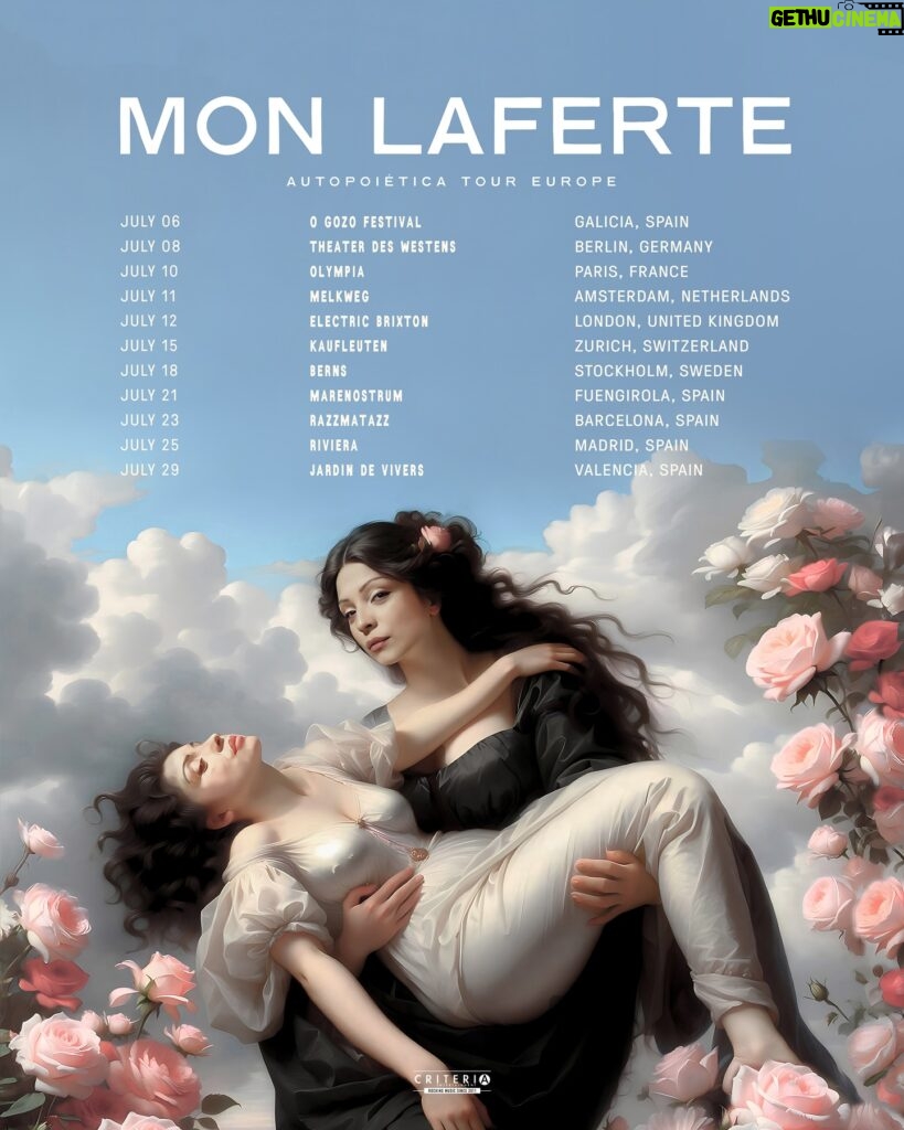 Mon Laferte Instagram - Se suman más fechas al Autopoiética Tour ¡Nos vamos a Europa! y cumpliré el sueño de tocar en el Olympia de Paris 😭
