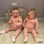 Dani Dyer Instagram - Twinnies aka evil sisters😂

How will you both be 1 next month🥺 the most special but hardest year ever🫶💖