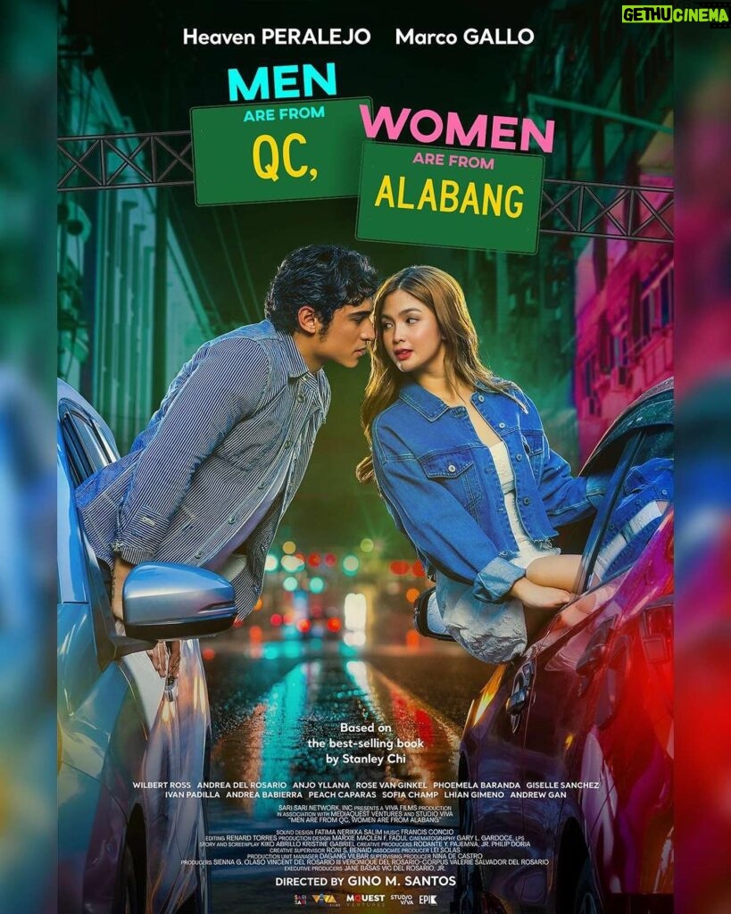 Heaven Peralejo Instagram - ITO ANG DROP-OFF NA TALAGANG MAHUHULOG KA SA KILIG!

#QCAlabangPoster2 is finally here! Starring Heaven Peralejo and Marco Gallo. Based on the best-selling book by Stanley Chi, ‘MEN ARE FROM QC, WOMEN ARE FROM ALABANG’. From the director of the hit University Series, #SafeSkiesArcher, Gino M. Santos.

Sakay na sa biyaheng pag-ibig this MAY 1 Only In Cinemas!

#QCAlabang #MarVen #HeavenPeralejo #MarcoGallo