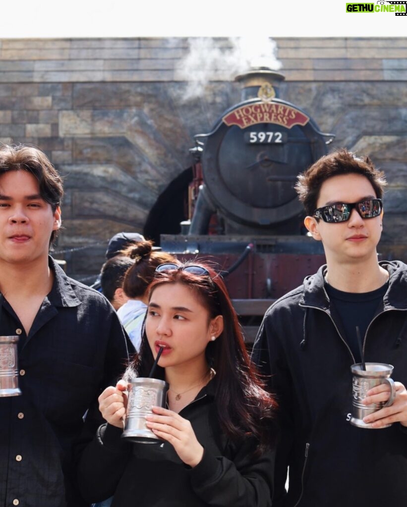 Andi Eigenmann Instagram - First on our Osaka itinerary: Lilo & Koa's first amusement park experience. Pretty cool to find out that 3 out of 3 of my children love the thrill of roller coaster rides! The little girl in me also had a magical time in the wizarding world with some butterbeer and lots and lotsa refernces.😆