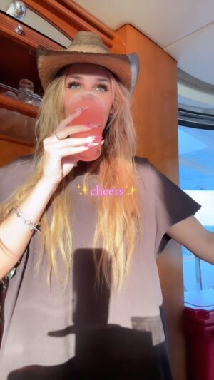 Madi Monroe Instagram - when in mexico 🇲🇽 🥂 @caboyachtcharters_ @numberjuantequilaofficial