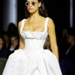 Vivienne Westwood Instagram - @irinashayk wears a corseted bridal gown in silk moire, from the Andreas Kronthaler for Vivienne Westwood Spring-Summer 2024 collection.⁠
⁠
#AKVWSS24